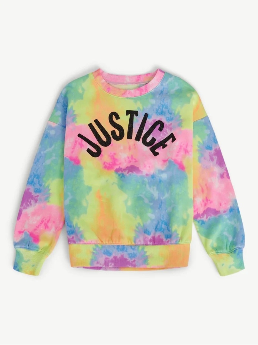 Justice girls Pastel Tie Dye Sweatshirt size XL
